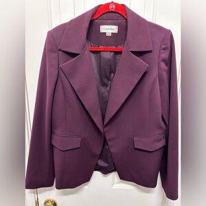 Calvin Klein Blazer / 14 / dark purple